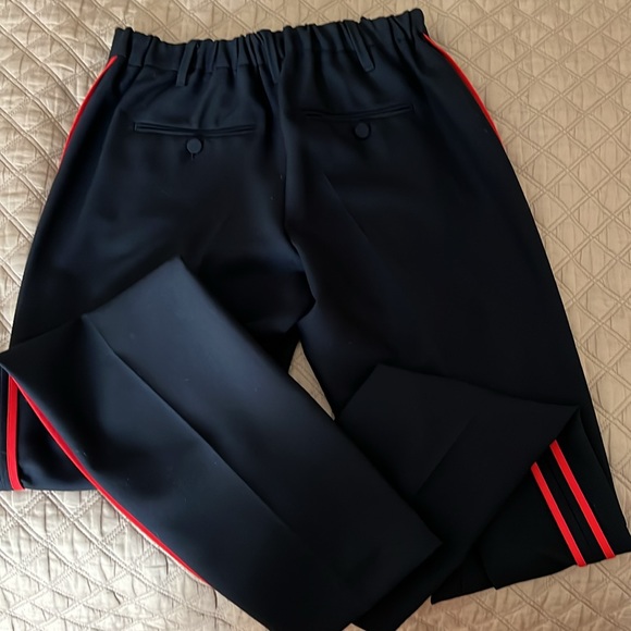 Zadig & Voltaire black Pomelo trousers w/ red stripe Size 36 - Picture 8 of 12